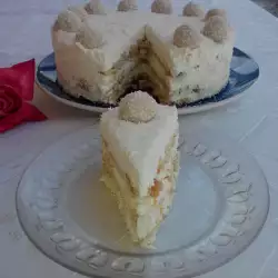 Keks torta bela nežnost