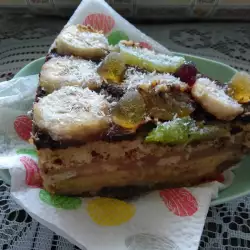 Keks torta sa bananama i pudingom