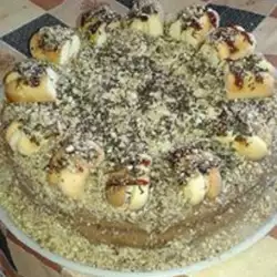 Čokoladna torta od gotovih kora sa lešnicima i voćem