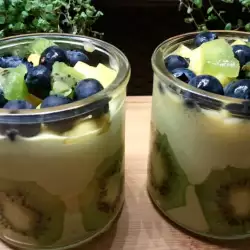 Jogurt Panakota sa Maća zelenim čajem i voćem