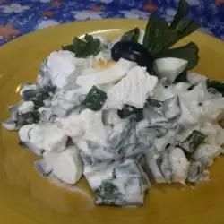 Salata od mladog luka sa jajima