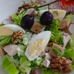 Zdrava salata sa zelenom salatom