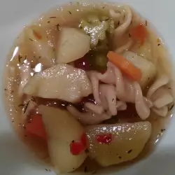 Supa od povrća sa integralnim fusilima