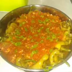 Zelene paprike sa sosom od paradajza