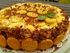 Keks torta sa bananama i želatinom