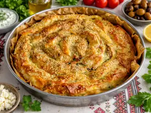 Domaća prolećna uvijena pita