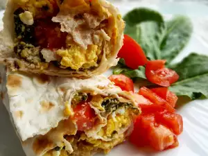 Omlet sa kiseljkom i lavašom