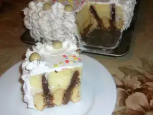 Torta od keksa sa piškotama i pudingom