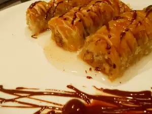 Čokoladna baklava (Burma Tatlisi)