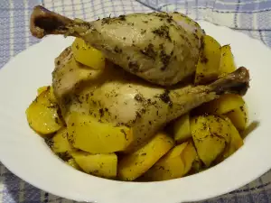 Pileći bataci sa dinstanim krompirom na provansalski način