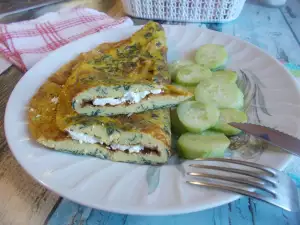 Omlet sa sirom i koprivom