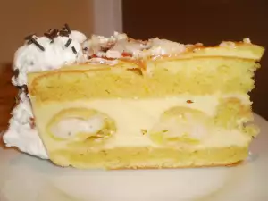 Krem brule torta sa eklerima