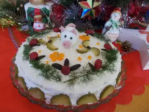 Novogodišnja slana torta