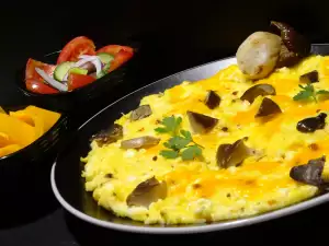 Omlet sa svežim vrganjima i čedrom