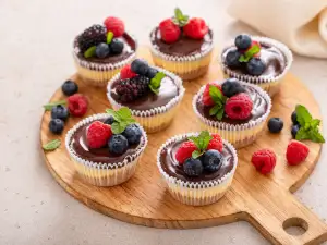 Mini njujorški čizkejkovi u kalupima za mafine