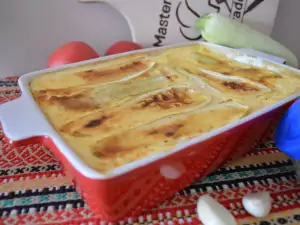 Mozaik - red tikvica, red paradajza, red sira