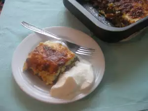 Musaka sa pirinčem, mesom i spanaćem