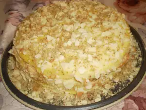 Torta Napoleon sa sitnim sirom i kremom od jaja