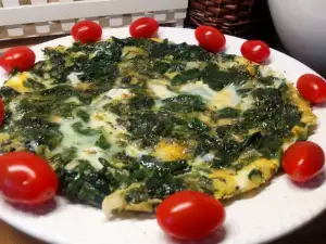 Omlet sa samoniklim biljem (kopriva, kiseljak i vlašac)