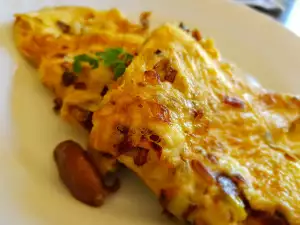 Omlet sa pečurkama i prazilukom