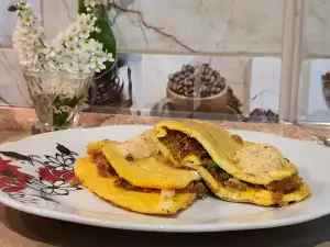Omlet od guščijih jaja i čvaraka
