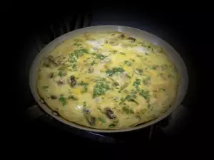 Omlet sa peršunom, pečurkama i šarenom solju