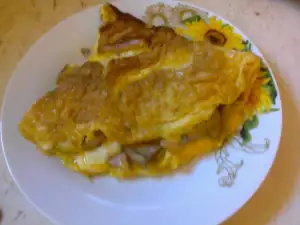 Omlet sa pečurkama, kačkavaljem i šunkom