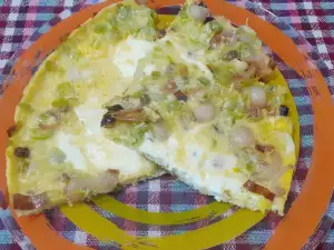 Omlet sa prazilukom i slaninom