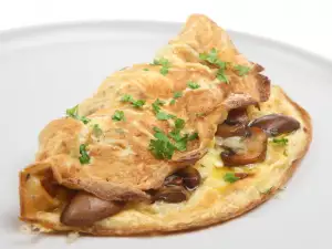 Omlet sa pečurkama i svežim mlekom