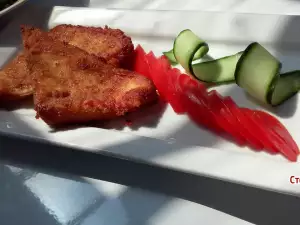 Pohovani kačkavaj sa prilogom
