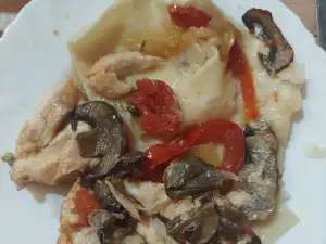 Pileće belo meso sa mlincima