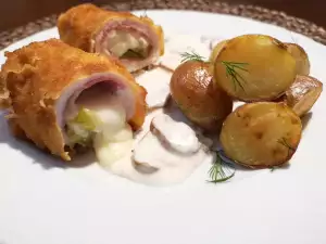 Pohovano vreteno od piletine sa slaninom