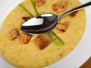 Krem supa s krutonima