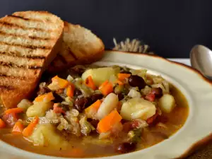 Posna toskanska čorba Ribolita (Ribollita toscana)