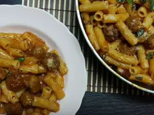 Rigatoni sa ćuficama i arabijata sosom