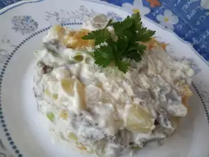 Salata sa krompirom i svinjskom džigericom sa pomorandžom