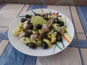 Salata od skuše sa krompirom