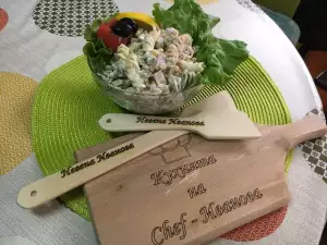 Šarena salata sa makaronama i provansalskim majonezom