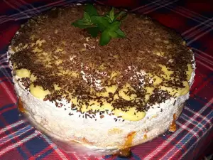 Torta od pavlake sa želeom od kajsija i belom čokoladom