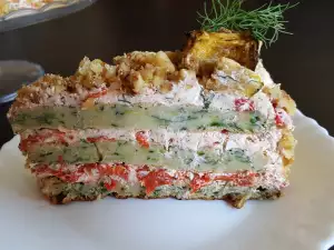 Raskošna slana torta sa korama od tikvica