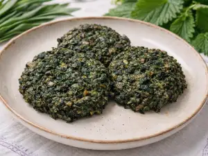Ćuftice od spanaća sa koprivom i sremušem (divljim belim lukom)