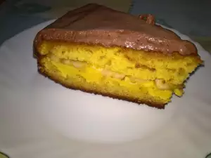 Torta sa bananama i kakao glazurom