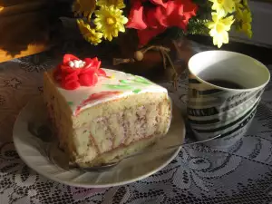 Torta sa krem sirom i slatkom od jagoda