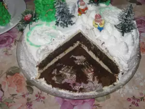 Novogodišnja torta sa tiramisu kremom