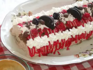 Rolat torta sa šumskim voćem i Oreo keksom