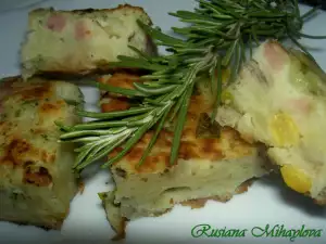 Tortilla - Tortilja sa šunkom i pečurkama