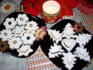 Slepljeni božićni keksići