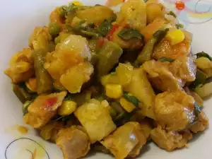 Vegetarijanski zalogaji od soje sa krompirom i povrćem