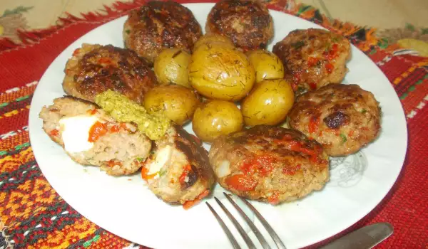 Balkanske ćuftice sa paprikom i topljenim sirom