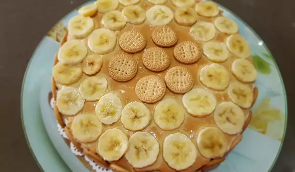 Keks torta sa bananama i želatinom
